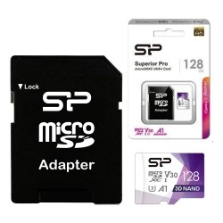 Memory Card SP Superior Pro MicroSDXC 128GB UHS-I Class 10 with Adapter Memory Card SP Superior Pro MicroSDXC 128GB UHS-I Class 10 with Adapter